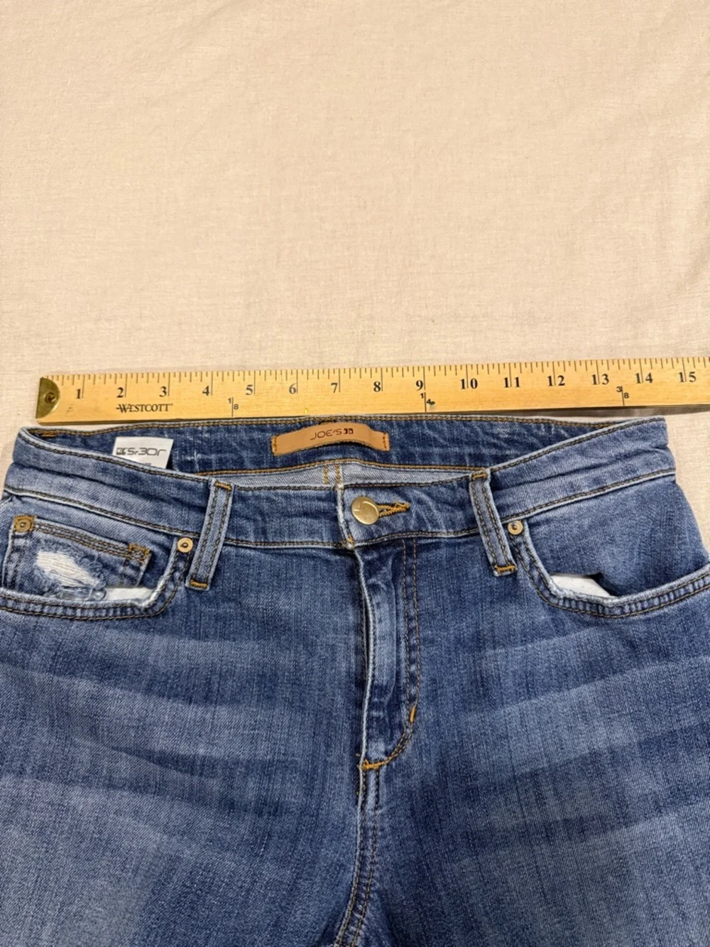 Joe’s Jeans “The Icon” Mid Rise Skinny Ankle Distressed Jeans Size 29